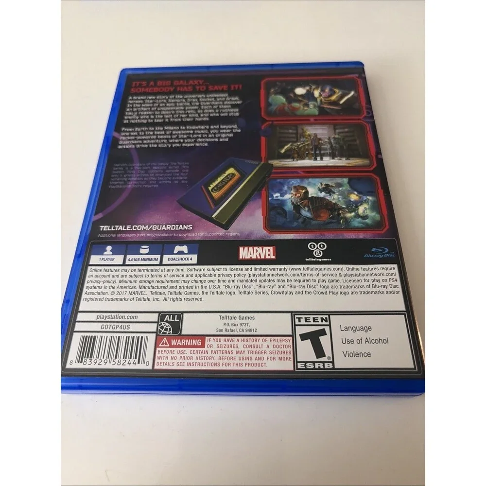 Marvel Guardians of the Galaxy The Telltale Series Sony PlayStation 4 PS4 Game